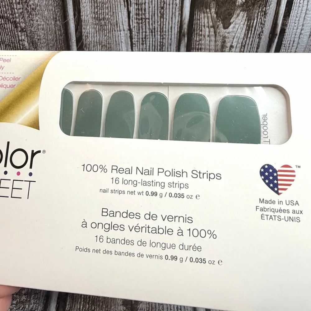 She's A‎ Trooper Color Street Nail Polish Strips Green Polish